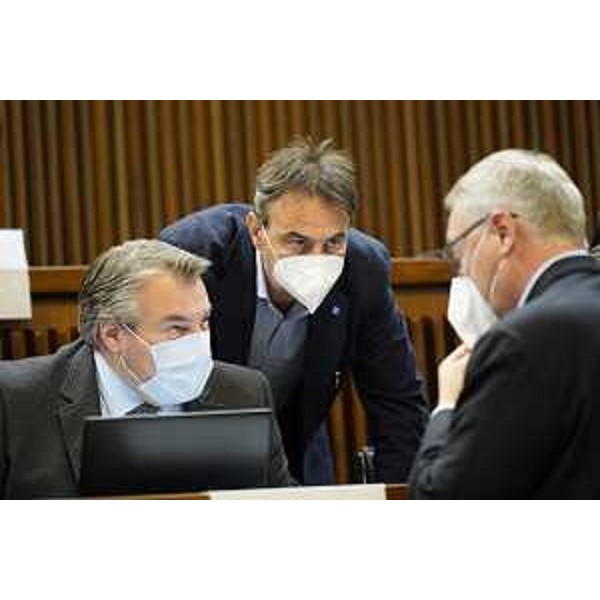 I leghisti Diego Bernardis, Luca Boschetti e Mauro Bordin - I leghisti Diego Bernardis, Luca Boschetti e Mauro Bordin