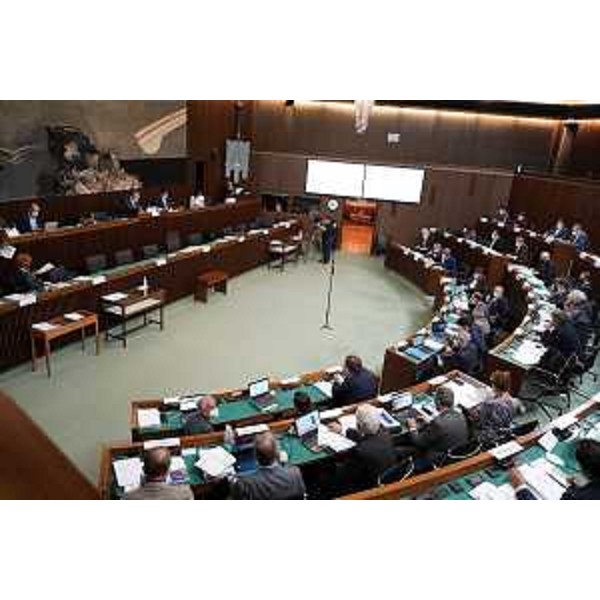 L'Aula durante i lavori - L'Aula durante i lavori