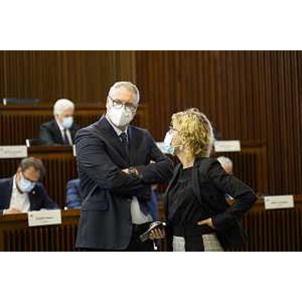 Mauro Bordin (Lega) con l'assessore regionale Barbara Zilli - Mauro Bordin (Lega) con l'assessore regionale Barbara Zilli