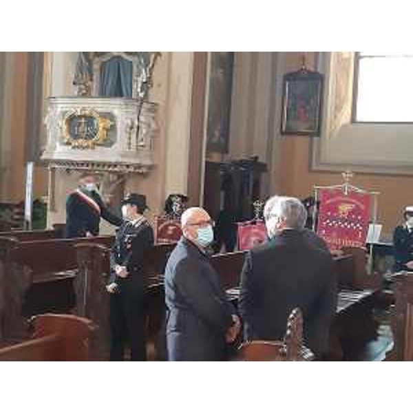  - L'assessore regionale al Patrimonio Sebastianoi Callari nella Chiesa di Sant'Ignazio a Gorizia poco prima della messa solenne per il centesimo anniversario della traslazione delle salme del Milite Ignoto da Gorizia ad Aquileia
