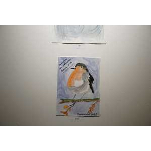 Un acquerello realizzato da un alunno della scuola elementare di Bertiolo - Un acquerello realizzato da un alunno della scuola elementare di Bertiolo