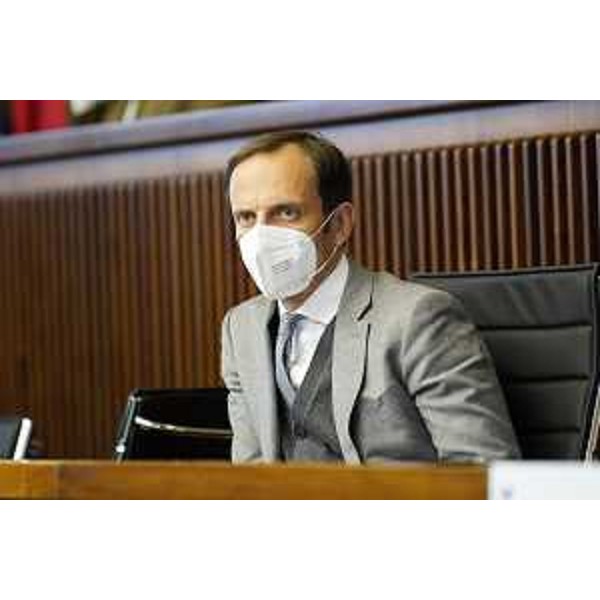 Il governatore Massimiliano Fedriga - Il governatore Massimiliano Fedriga