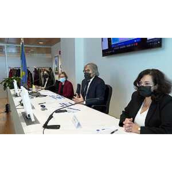 Lassessore regionale alle Attività produttive e turismo Sergio Emidio Bini durante la presentazione dei bandi Pmi 2021-2022 - Lassessore regionale alle Attività produttive e turismo Sergio Emidio Bini durante la presentazione dei bandi Pmi 2021-2022