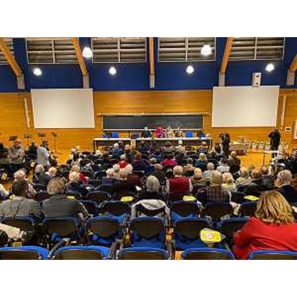 Il governatore del Friuli Venezia Giulia Massimiliano Fedriga durante la celebrazione dei 40 anni di fondazione dellUniversità della terza età di Udine. - Il governatore del Friuli Venezia Giulia Massimiliano Fedriga durante la celebrazione dei 40 anni di fondazione dellUniversità della terza età di Udine.