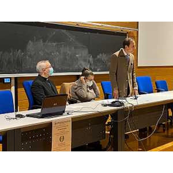 Il governatore del Friuli Venezia Giulia Massimiliano Fedriga durante la celebrazione dei 40 anni di fondazione dellUniversità della terza età di Udine. - Il governatore del Friuli Venezia Giulia Massimiliano Fedriga durante la celebrazione dei 40 anni di fondazione dellUniversità della terza età di Udine.