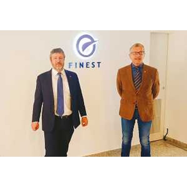 Il presidente Piero Mauro Zanin (a destra) con Alessandro Minon, presidente di Finest - Il presidente Piero Mauro Zanin (a destra) con Alessandro Minon, presidente di Finest