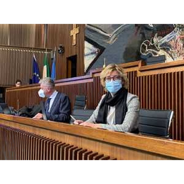 L'assessore regionale alle Finanze Barbara Zilli durante la seduta della I. commissione consiliare - L'assessore regionale alle Finanze Barbara Zilli durante la seduta della I. commissione consiliare