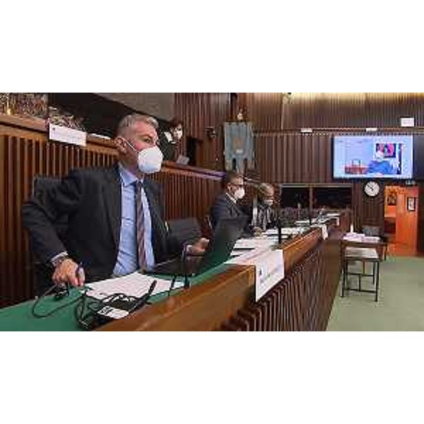 Il presidente della I Commissione, Alessandro Basso (FdI), con l'assessore Fvg alle Autonomie locali, Pierpaolo Roberti - Il presidente della I Commissione, Alessandro Basso (FdI), con l'assessore Fvg alle Autonomie locali, Pierpaolo Roberti