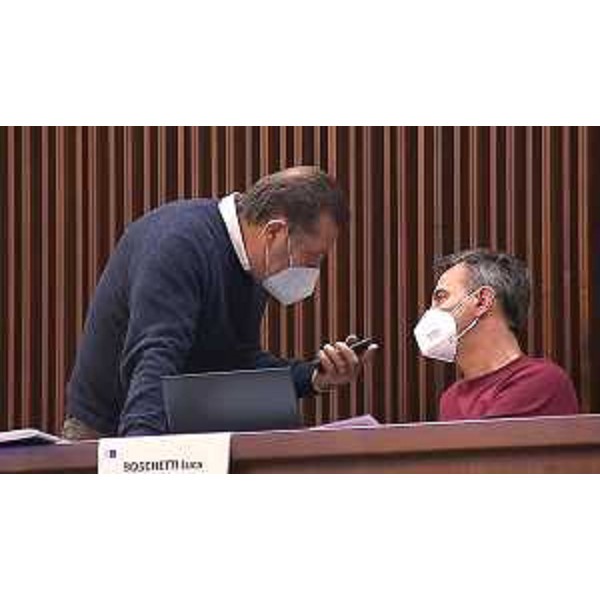 Enzo Marsilio (Pd) e Luca Boschetti (Lega) - Enzo Marsilio (Pd) e Luca Boschetti (Lega)