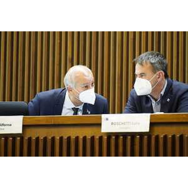 Alfonso Singh (Lega), insieme al collega di partito Luca Boschetti - Alfonso Singh (Lega), insieme al collega di partito Luca Boschetti