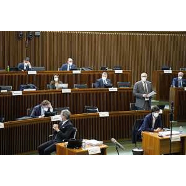 L'Aula durante i lavori - L'Aula durante i lavori