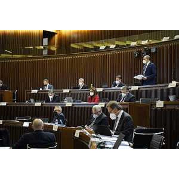 L'aula durante i lavori - L'aula durante i lavori