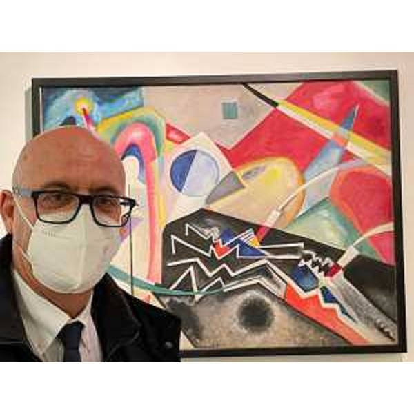 L'assessore regionale al Patrimonio, Sebastiano Callari, ha inaugurato a Monfalcone la mostra 'Punto linea e superficie Kandinsky e le avanguardie'. - L'assessore regionale al Patrimonio, Sebastiano Callari, ha inaugurato a Monfalcone la mostra 'Punto linea e superficie Kandinsky e le avanguardie'.