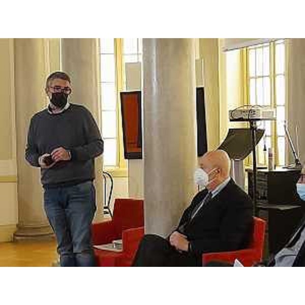 L'assessore regionale ai Corregionali all'estero Pierpaolo Roberti all'Europalace Hotel con Paolo Mieli - L'assessore regionale ai Corregionali all'estero Pierpaolo Roberti all'Europalace Hotel con Paolo Mieli