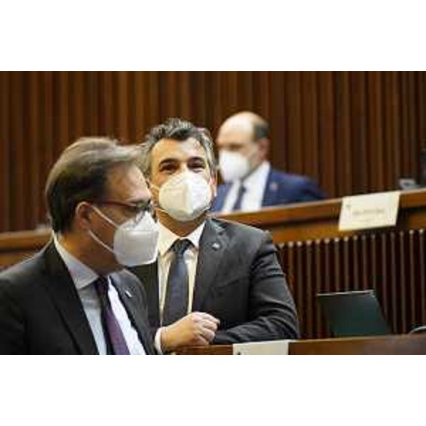 Mauro Di Bert (PrFvg/Ar) e Lorenzo Barberio (FdI) - Mauro Di Bert (PrFvg/Ar) e Lorenzo Barberio (FdI)