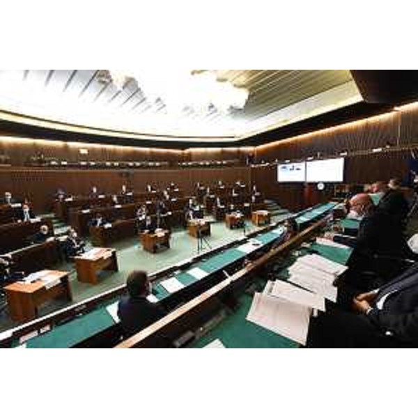L'intervento in aula del presidente della Comunità ebraica di Trieste, Alessandro Salonicchio - L'intervento in aula del presidente della Comunità ebraica di Trieste, Alessandro Salonicchio