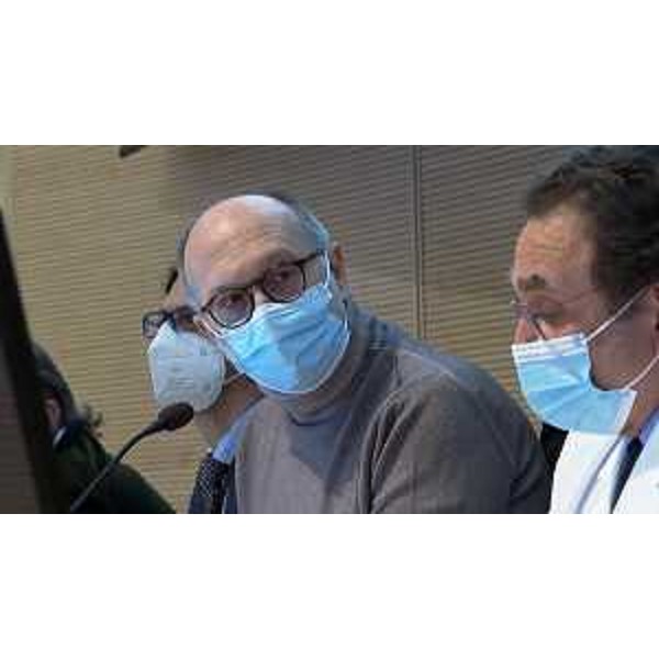 Il vicegovernatore Riccardo Riccardi e il direttore della Struttura complessa di cardiologia e del dipartimento ad Attività Integrata Cardiotoracovascolare dell'Azienda sanitaria universitaria Giuliano Isontina, Gianfranco Sinagra - Il vicegovernatore Riccardo Riccardi e il direttore della Struttura complessa di cardiologia e del dipartimento ad Attività Integrata Cardiotoracovascolare dell'Azienda sanitaria universitaria Giuliano Isontina, Gianfranco Sinagra