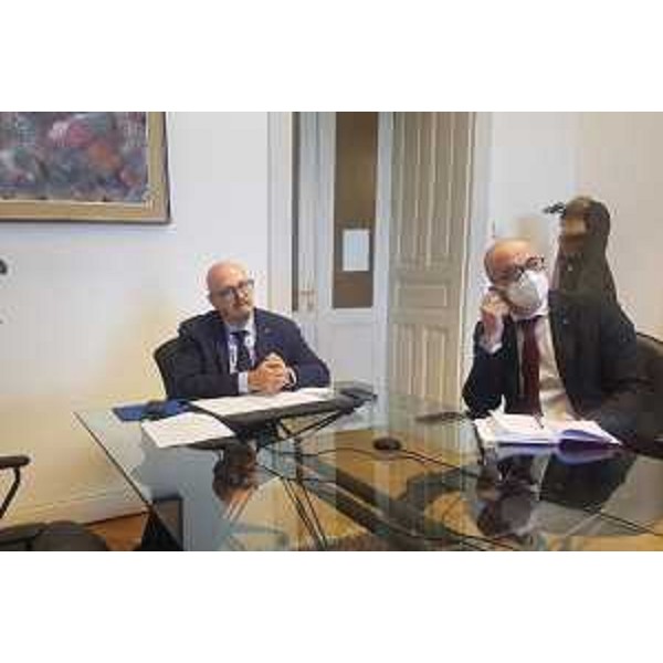 Un momento dell'incontro che si è tenuto in modalità telematica alla presenza dell'assessore regionale al Patrimonio Sebastiano Callari - Un momento dell'incontro che si è tenuto in modalità telematica alla presenza dell'assessore regionale al Patrimonio Sebastiano Callari
