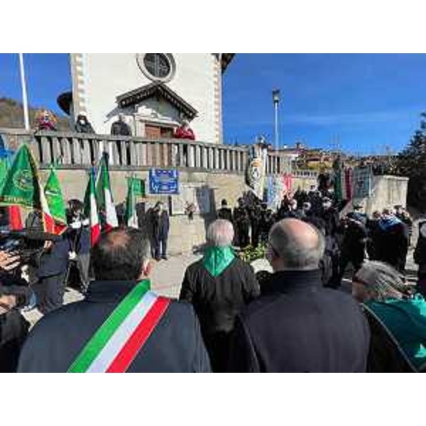 Il vicegovernatore Riccardo Riccardi durante le celebrazioni in ricordo dell'eccidio di Porzus - Il vicegovernatore Riccardo Riccardi durante le celebrazioni in ricordo dell'eccidio di Porzus