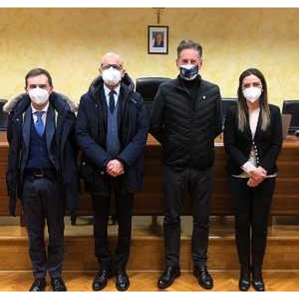 Maddalena Spagnolo (Lega), insieme all'assessore regionale Fabio Scoccimarro e ai sindaci Lanfranco Sette e Luca Fanotto - Maddalena Spagnolo (Lega), insieme all'assessore regionale Fabio Scoccimarro e ai sindaci Lanfranco Sette e Luca Fanotto