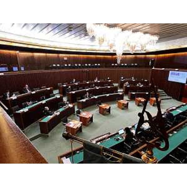 La III Commissione permanente riunita nell'aula consiliare - La III Commissione permanente riunita nell'aula consiliare