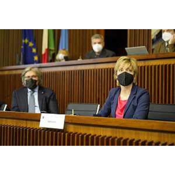 Gli assessori regionali Sergio Emidio Bini e Barbara Zilli - Gli assessori regionali Sergio Emidio Bini e Barbara Zilli