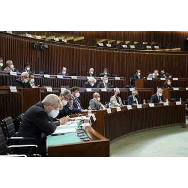 L'Aula durante i lavori - L'Aula durante i lavori