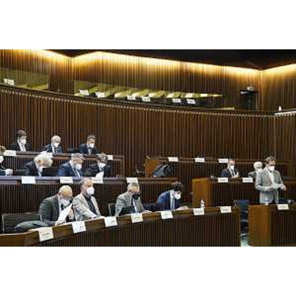 L'Aula durante i lavori - L'Aula durante i lavori