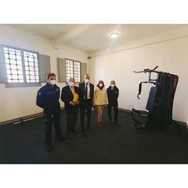 Il presidente del Cr Fvg, Piero Mauro Zanin, insieme alle altre autorità durante la vista alla nuova palestra - Il presidente del Cr Fvg, Piero Mauro Zanin, insieme alle altre autorità durante la vista alla nuova palestra