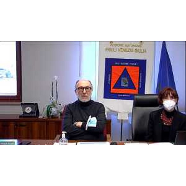 Il vicepresidente Riccardo Riccardi in videoconferenza - Il vicepresidente Riccardo Riccardi in videoconferenza