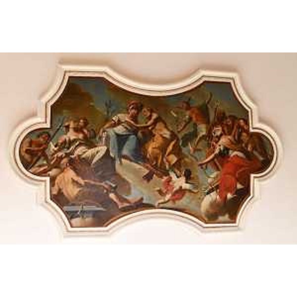 La tela di Antonio Paroli "Gli Dei dellOlimpo" nel piano nobile di Palazzo Attems Petzenstein a Gorizia - La tela di Antonio Paroli "Gli Dei dellOlimpo" nel piano nobile di Palazzo Attems Petzenstein a Gorizia