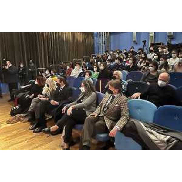 Il pubblico in sala al Politeama Rossetti. - Il pubblico in sala al Politeama Rossetti.