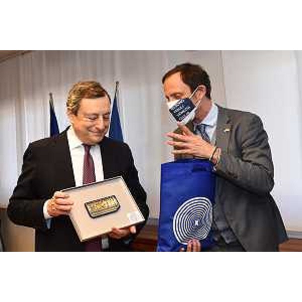 Il governatore Fedriga e il presidente Draghi - Il governatore Fedriga e il presidente Draghi 