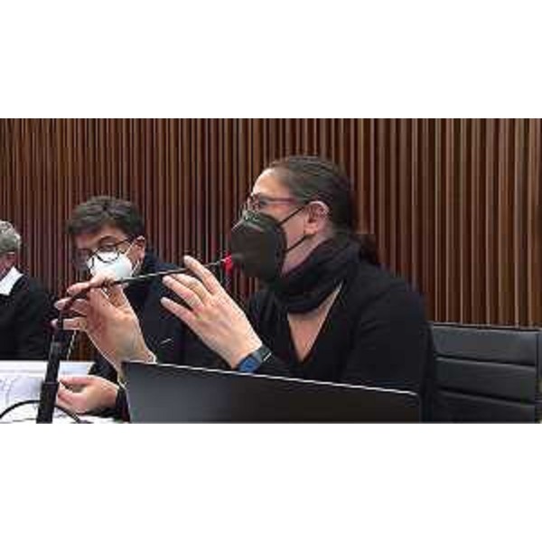 Ilaria Dal Zovo (M5S) accanto al collega di gruppo Mauro Capozzella - Ilaria Dal Zovo (M5S) accanto al collega di gruppo Mauro Capozzella