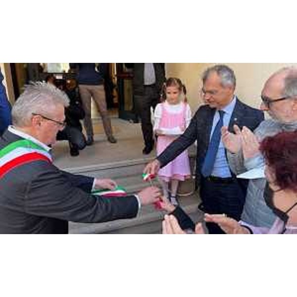 Un altro momento della cerimonia di inaugurazione - Un altro momento della cerimonia di inaugurazione