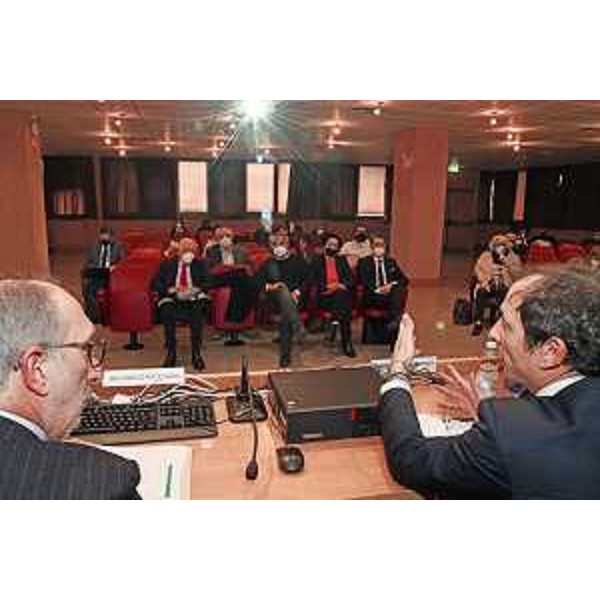 Il governatore Massimiliano Fedriga e il vicegovernatore Riccardo Riccardi all'Ospedale San Polo di Monfalcone - Il governatore Massimiliano Fedriga e il vicegovernatore Riccardo Riccardi all'Ospedale San Polo di Monfalcone