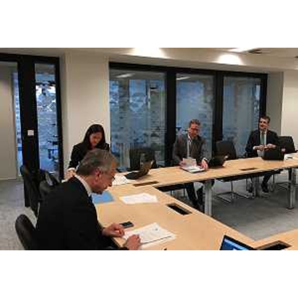 Il presidente del Cr Fvg, Piero Mauro Zanin, durante un briefing a Bruxelles - Il presidente del Cr Fvg, Piero Mauro Zanin, durante un briefing a Bruxelles