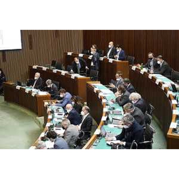 L'Aula durante i lavori - L'Aula durante i lavori