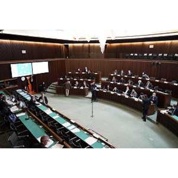 L'Aula durante i lavori - L'Aula durante i lavori