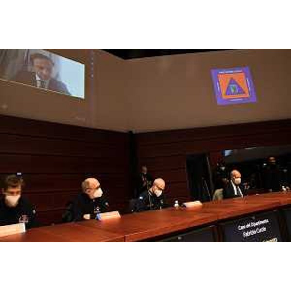 Il governatore Fedriga collegato con il Comitato regionale per le emergenze - Il governatore Fedriga collegato con il Comitato regionale per le emergenze