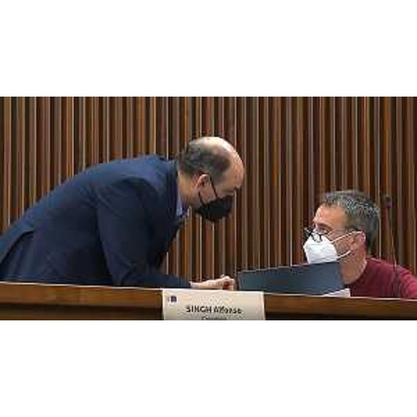 i consiglieri Luca Boschetti (Lega) e Cristian Sergo (M5S) - i consiglieri Luca Boschetti (Lega) e Cristian Sergo (M5S)