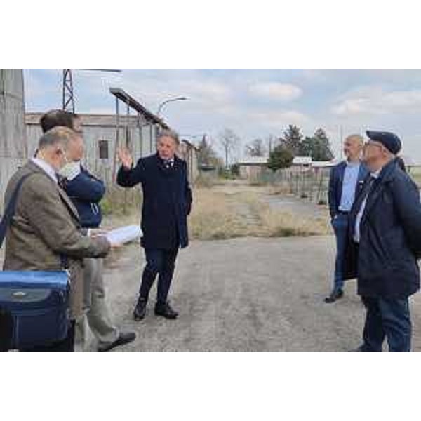 Un momento del sopralluogo - Un momento del sopralluogo 