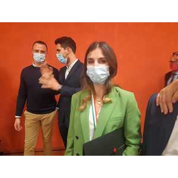 Ilaria Felluga dopo la consegna del Premio Angelo Betti - Ilaria Felluga dopo la consegna del Premio Angelo Betti