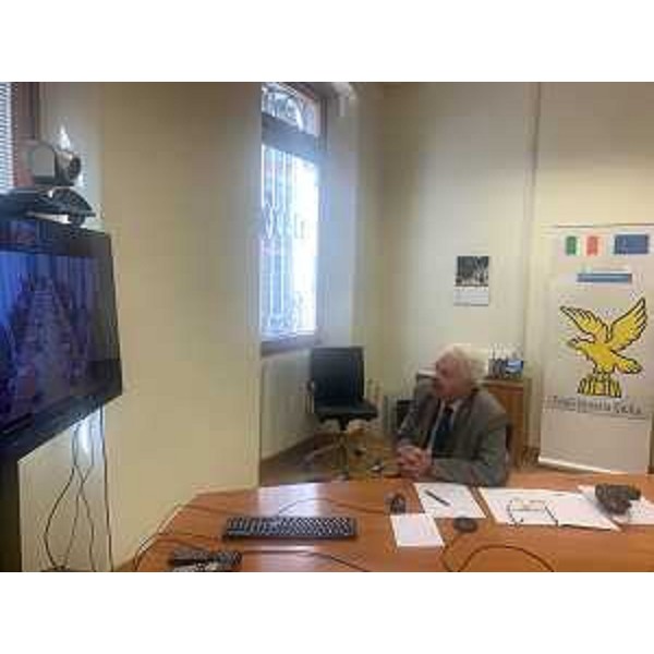 Michele Penta, presidente dell'Osservatorio regionale antimafia, in collegamento dagli uffici di via Prefettura a Udine - Michele Penta, presidente dell'Osservatorio regionale antimafia, in collegamento dagli uffici di via Prefettura a Udine