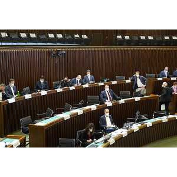 L'Aula durante i lavori - L'Aula durante i lavori