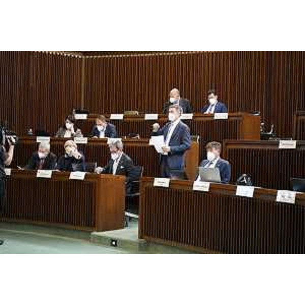 L'Aula durante i lavori - L'Aula durante i lavori