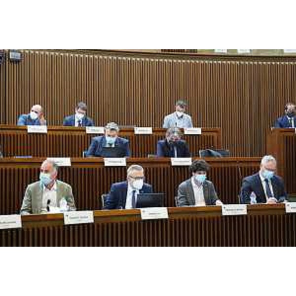 L'Aula durante i lavori - L'Aula durante i lavori