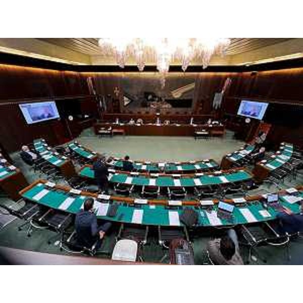 La VI Commissione riunita nell'aula consiliare - La VI Commissione riunita nell'aula consiliare