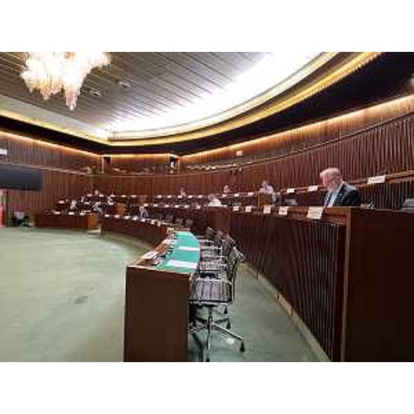 La IV Commissione riunita nell'aula consiliare - La IV Commissione riunita nell'aula consiliare