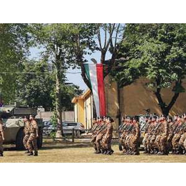 Un momento della cerimonia tenutasi a Villa Opicina - Un momento della cerimonia tenutasi a Villa Opicina 